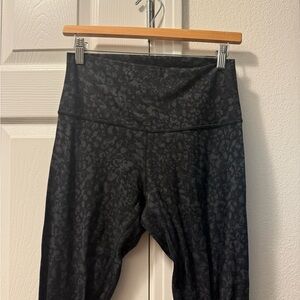 Lululemon Athletica Black Camouflage Leggings